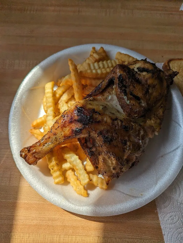 Half Chicken Plate with Fries